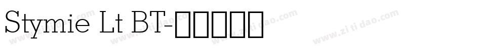 Stymie Lt BT字体转换